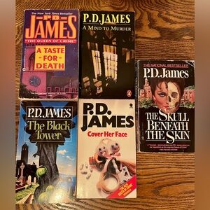 Lot of 5 P.D. James books